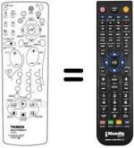Replacement remote control Teleavia 32 WT 45 ES
