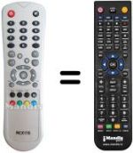 Télécommande équivalente RCX 115