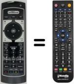 Mando a distancia equivalente Irradio DVT 1000