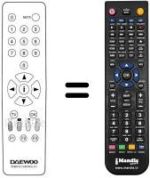 Replacement remote control REMOTE CONTROL 211