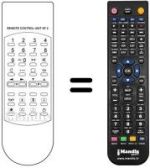 Mando a distancia equivalente Zanussi NOVA ISFF 45 M22 NO