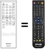 Mando a distancia equivalente RM-625