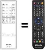 Mando a distancia equivalente RM-626