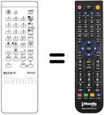 Replacement remote control Sony KV-2052 EC