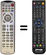 Télécommande équivalente Tatung V 32 ECCB
