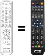 Mando a distancia equivalente RM-X501