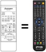 Télécommande équivalente RM 12-36101