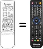 Télécommande équivalente RM 63121V-63803