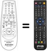 Replacement remote control RM 641V-63304
