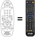 Replacement remote control RM 65805