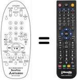 Replacement remote control RM 76151V-65801