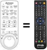 Replacement remote control RM M25-43301