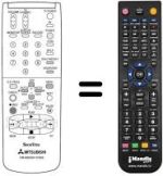 Replacement remote control RM M6050V-57802