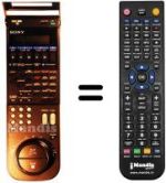 Mando a distancia equivalente Sony SLV-615 VP