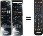 Mando a distancia equivalente Sony SLV-E 90