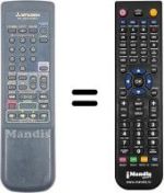 Télécommande équivalente RM 63121-63807