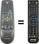 Replacement remote control RM 651V-59506