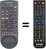 Replacement remote control RM M57-48001