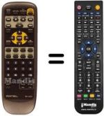Replacement remote control RR-DV91