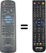 Replacement remote control Sharp VC M21 GM