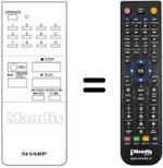 Replacement remote control RRMCG 0128 GESA