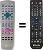 Télécommande équivalente Sharp VC M301 SM