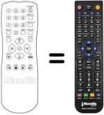 Mando a distancia equivalente Irradio MVH 460 SV