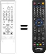 Mando a distancia equivalente Zanussi RV 960