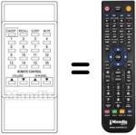 Mando a distancia equivalente Supertech TVP 003