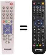 Replacement remote control Finlux CT 2110
