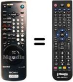 Télécommande équivalente Sony SLV-E 830