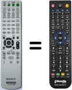 Replacement remote control Sony DAV-DZ231