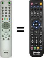 Mando a distancia equivalente Sony KV-24 LS35