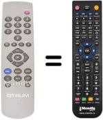 Replacement remote control Finlux 2174 NS