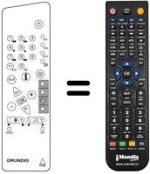 Télécommande équivalente Grundig M 95-105 / 9 IDTV