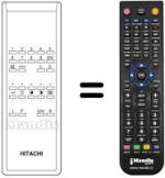 Mando a distancia equivalente Hitachi CPT 1570