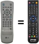 Mando a distancia equivalente LG STV 365