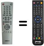 Mando a distancia equivalente Samsung SV-651 F