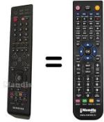 Télécommande équivalente Samsung PS 42C91 HX