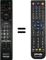 Mando a distancia equivalente Sony KDL-52 W4710
