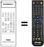 Replacement remote control T 2001