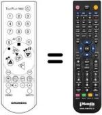 Mando a distancia equivalente Grundig T 51-830 TEXT