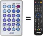 Télécommande équivalente Irradio XTL 712