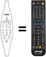 Télécommande équivalente Saba T 7032 SLTY