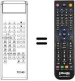 Mando a distancia equivalente TC 143