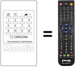 Télécommande équivalente TELECOMANDO A INFRAROSSI
