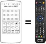 Mando a distancia equivalente TELECOMFORT 6012