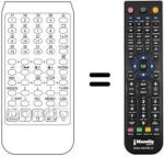 Replacement remote control TELECOMPUTER 7443 STEREO