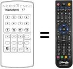 Mando a distancia equivalente TELECONTROL 77