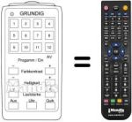 Télécommande équivalente TELEPILOT 21 UHR